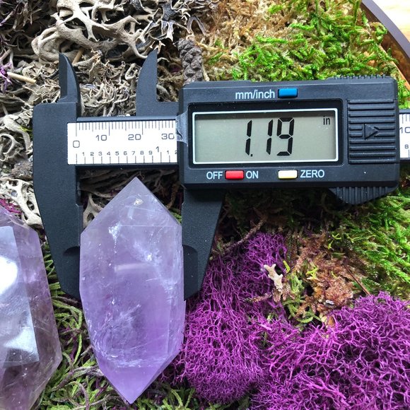 Amethyst Double Point Crystal purple gemstone wand - Picture 2 of 9